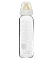 Hevea Feeding Bottle - 240 mL - Glass/Natural Rubber - White