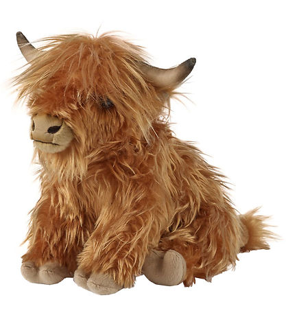 Living Nature Soft Toy - 32x18 cm - Highland cattle - Brown
