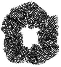 By Stær Scrunchie - Tindra - Black w. Glitter Stone