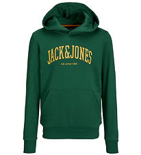 Jack & Jones Hættetrøje - JjeJosh - Dark Green