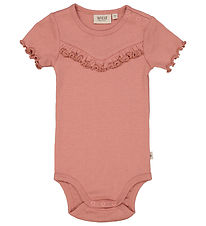 Wheat Body k/æ - Rib - Old Rose m. Flæse