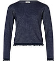 Mads Nørgaard Blouse - Trisa - Navy/Silver Glitter