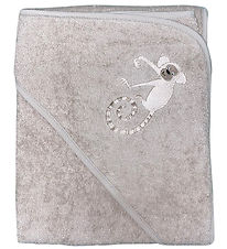 Nørgaard Madsens Baby towel - 75x75 cm - Brown w. Monkey