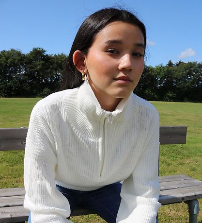 Grunt Blouse - Knitted - Rie - Broken White