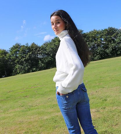 Grunt Blouse - Knitted - Rie - Broken White