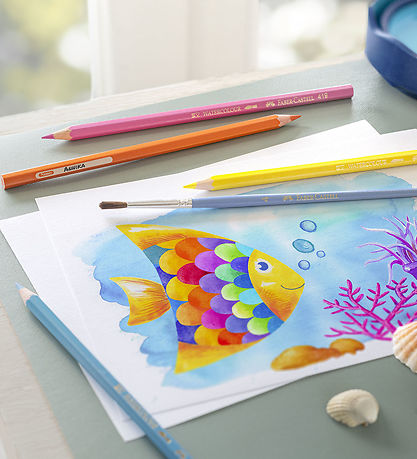 Faber-Castell Kleurpotloden - Aquarel - 24 stk + 1 Borstel