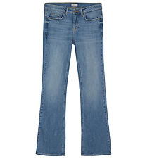 Grunt Jeans - Alabama Low Flare - Blár
