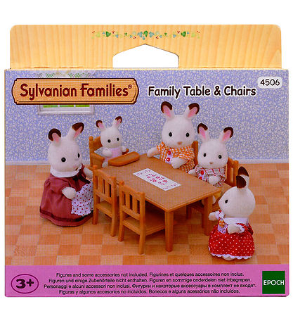 Sylvanian Families - Fjölskylduborð og stólar - 4506