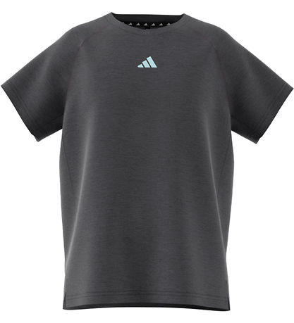 adidas Performance Stuttermabolur - JG Tee Lux - Grátt Melange