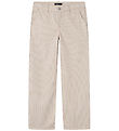 LMTD Trousers - NlfRicte - Mocha Meringue w. Stripes