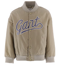 GANT Sumarjakki - Forskrift Lógó Varsity - Drapplitað Green