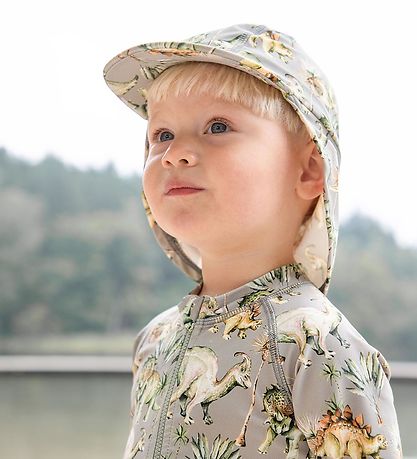 Hust and Claire Swim Hat - Fasai - UV50+ - Seagrass w. Print