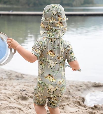 Hust and Claire Swim Hat - Fasai - UV50+ - Seagrass w. Print