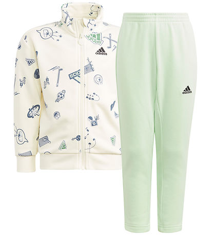 adidas Performance Sweat Set - LK BLUV TS - White/Green
