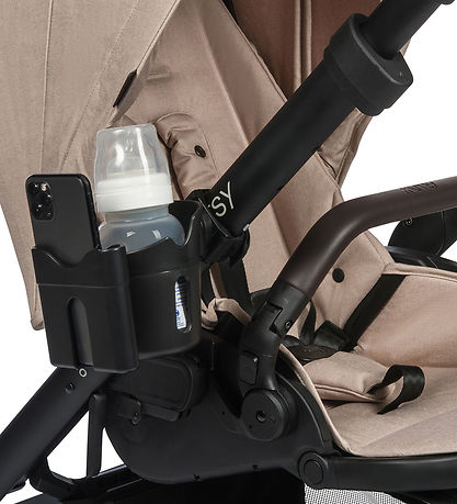 Dooky Cup holder/Mobile phone holder - 2-I-1 - Black