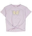 Müsli T-shirt - Crocus - Orchid w. Print