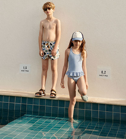 Liewood Swimsuit - Amara - UV40+ - Stripe Riverside/Cream De La