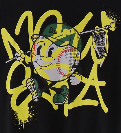 New Era T-shirt - NE Spray Graphc - Black