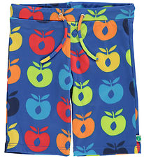 Småfolk Swim Trunks - UV50+ - Blue Lolite w. Retro Apples