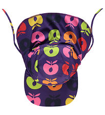 Småfolk Swim Hat - UV50+ - Purple Heart w. Retro Apples