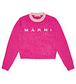 Marni 블라우스 - 크레프드 - 울 - 핑크 포함 핑크