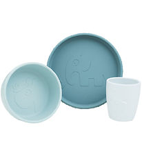 Set de Vaisselle Done by Deer - Silicone - 3 Parties - Stick & S