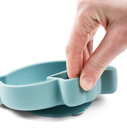 Done by Deer The snack plate - Stick & Stay - Birdee - Blue