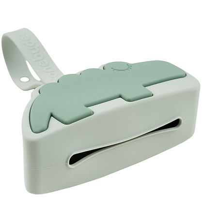 Done by Deer Pacifier holder - Croco - 18x11.5x5 cm - Green