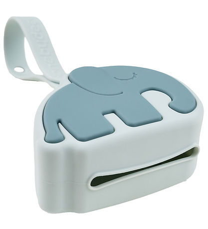 Done by Deer Pacifier holder - Elphee - 18x9x5 cm - Blue