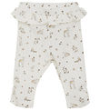 Fixoni Leggings - Silber Peony m. Print