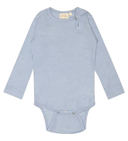 Petit Piao Bodysuit l/s - Rib - Modal - Spring Blue