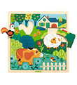 Djeco Puzzel - 15 Bakstenen - Puzzlo Farm