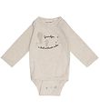That's Mine Bodysuit l/s - Billie Grandpa - Cream Melange