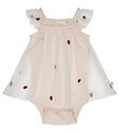 That's Mine Bodysuit w. Skirt Sleeveless - Millet - Shell