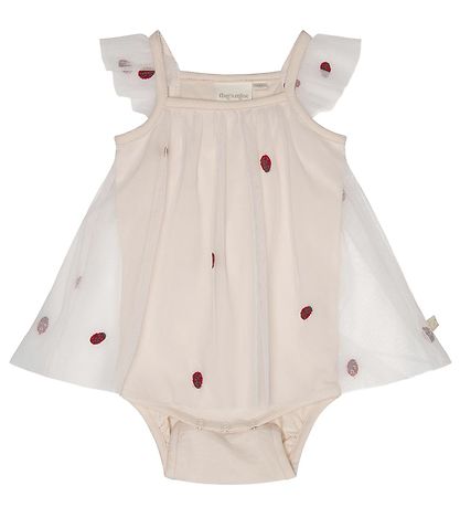 That's Mine Bodysuit w. Skirt Sleeveless - Millet - Shell