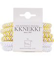 Kknekki Haargummis - Slim - 6er-Pack - Gelb/Weiß