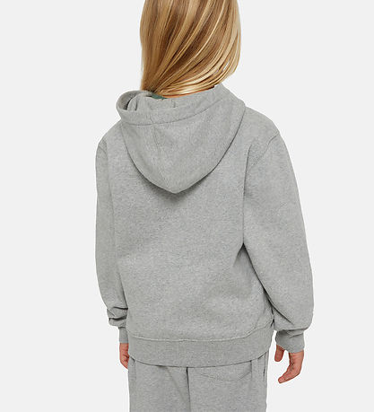 Dickies Hoodie - Youth Logo - Heather Gray