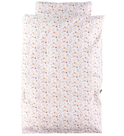 Nørgaard Madsens Bedding - Baby - White w. Pink Flowers