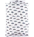 Nørgaard Madsens Bedding - Baby - White w. Racing cars