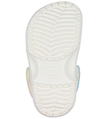 Crocs Sandalen - Classic+ Rainbow Unicorn Clog T - Kreide