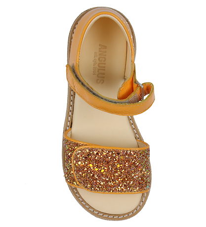 Angulus Sandals - Mandarin/Mandarin Glitter