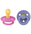 BIBS Colour Schnuller - 2er-Pack - Gr. 1 - Rund - Bubblegum/Peri