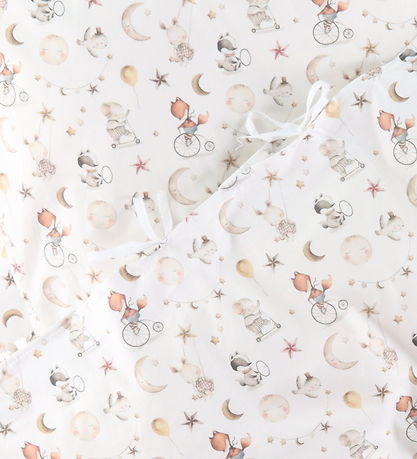 Nørgaard Madsens Bedding - Junior - White w. Animals/Moons/Stars
