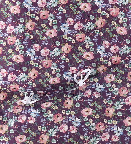 Nørgaard Madsens Bedding - Junior - Plum w. Flowers