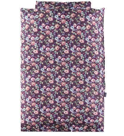 Nørgaard Madsens Bedding - Junior - Plum w. Flowers