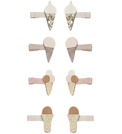 Mimi & Lula Hair Clips - 8-Pack - 3 cm - Mini Ice Cream By The S