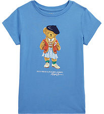 Polo Ralph Lauren T-shirt - New England Blue m. Gosedjur