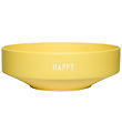 Design Letters Kulho - Large - Suosikki - Happy - Keltainen