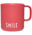 Design Letters Becher - Favourite - Lächeln - Rot