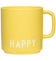 Design Letters Mug - Favourite - Happy - Yellow